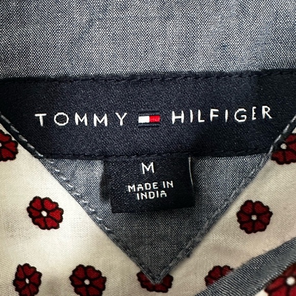 Tommy Hilfenger Polka Dot Button-Up Shirt - Picture 3 of 4